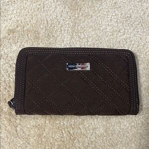 Vera Bradley Chocolate Quilted Wallet
